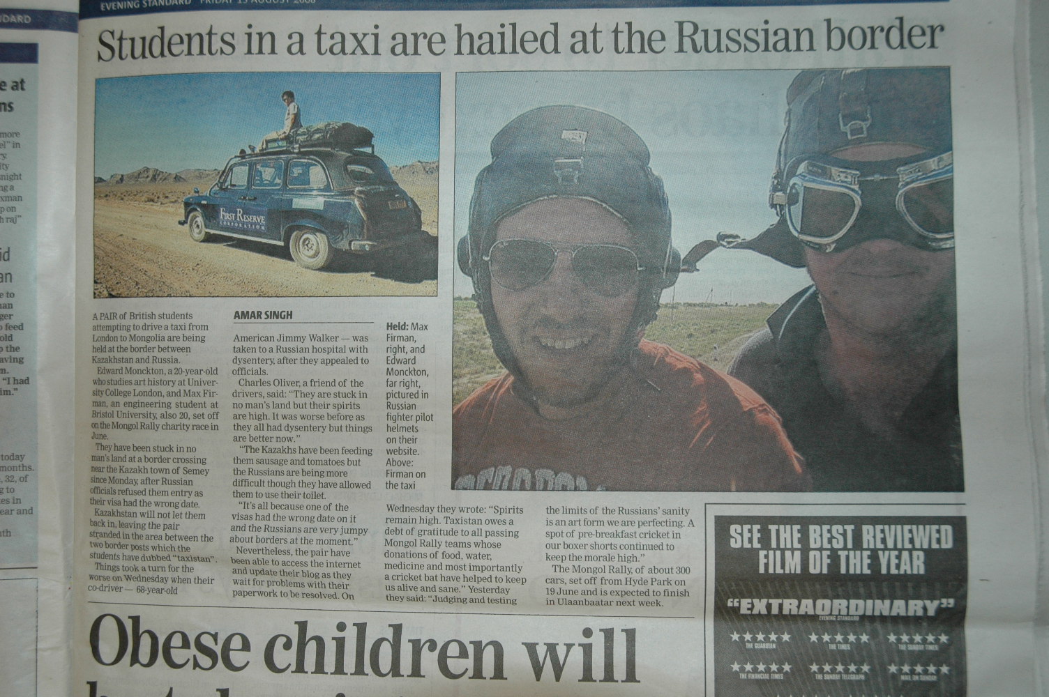 Caught between Russia & Kazakhstan by war, Taxistan is born