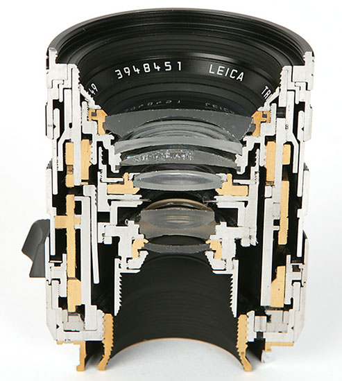 Cross Section Views of Leica Lenses