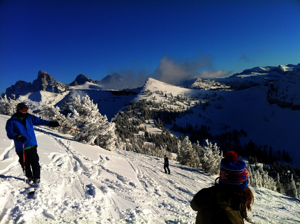 NOLS WOE Tetons Ski Mountaineering Expedition: Day 2 – Telemarking at Grand Targhee