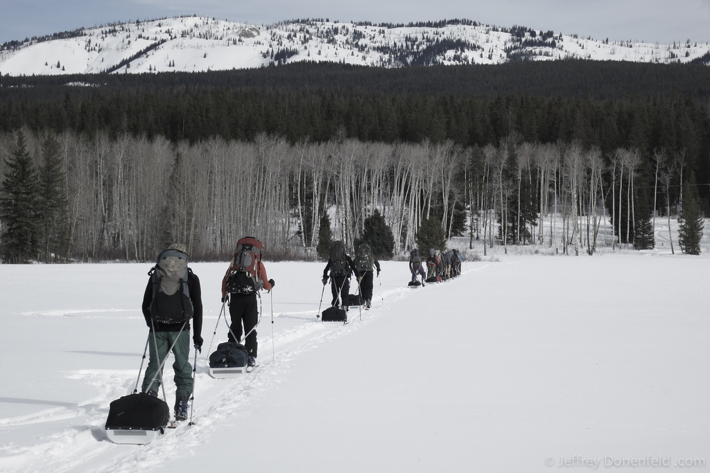 NOLS WOE Tetons Ski Mountaineering Expedition: Day 6 – Into The Backcountry