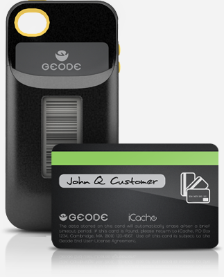 Geode – eInk and Transmorphing Credit Card in an iPhone Case