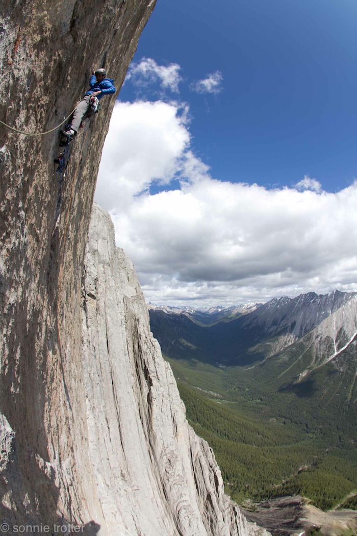 Black Diamond’s Sonnie Trotter and Tommy Caldwell free climb first ascent of The Shining IV 5.13+ in the Canadian Rockies