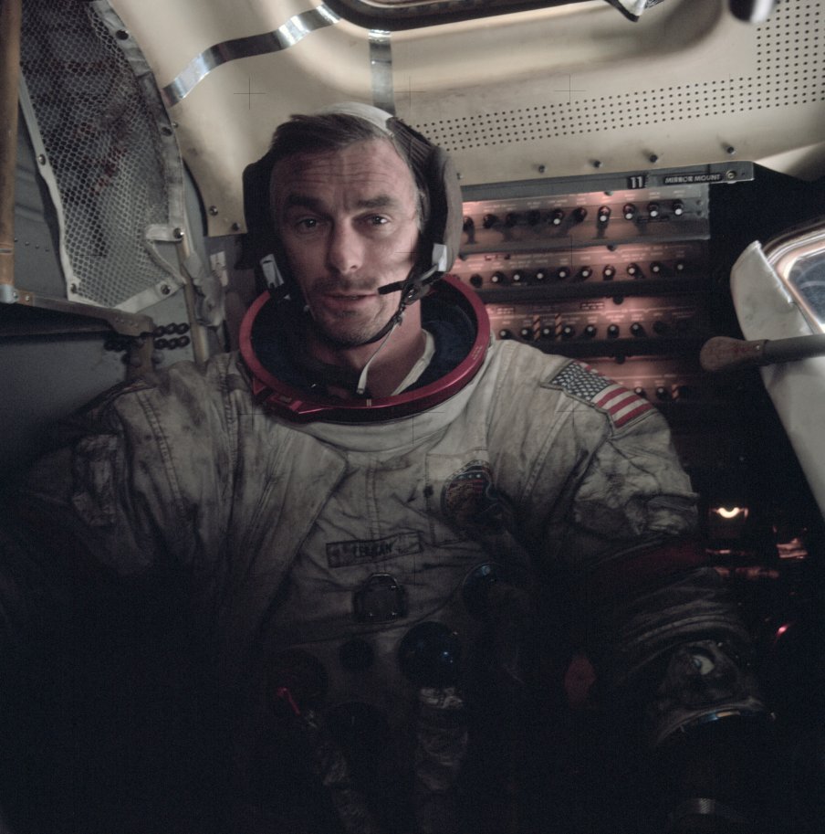 Eugene Cernan on the Moon – Apollo 17