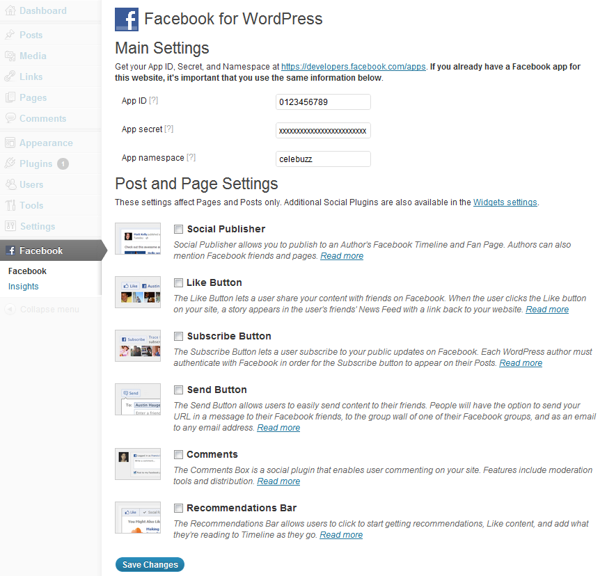 Integrating My WordPress Site With Facebook