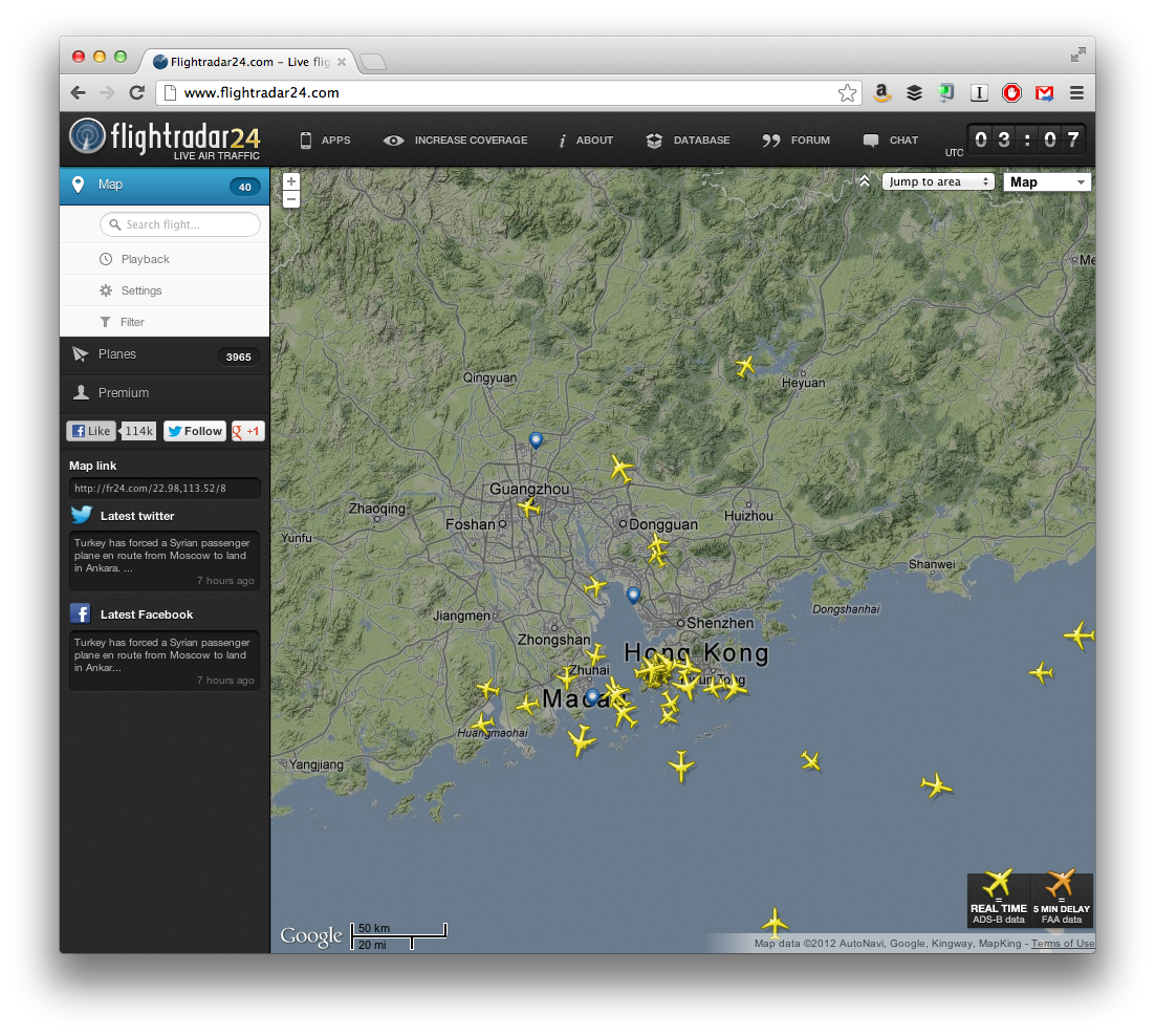 Track Your Flight with Immersive, Fullscreen Flight Radar 24