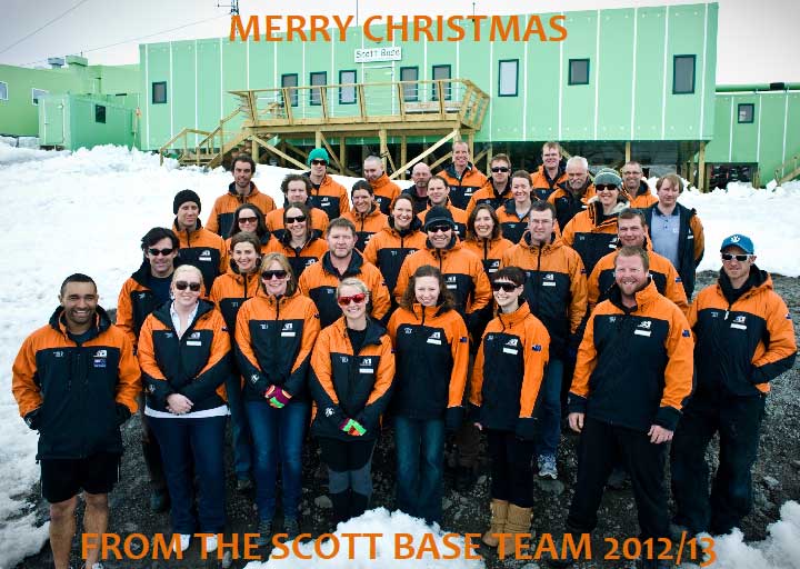 Scott Base, Antarctica’s Holiday Greeting Card