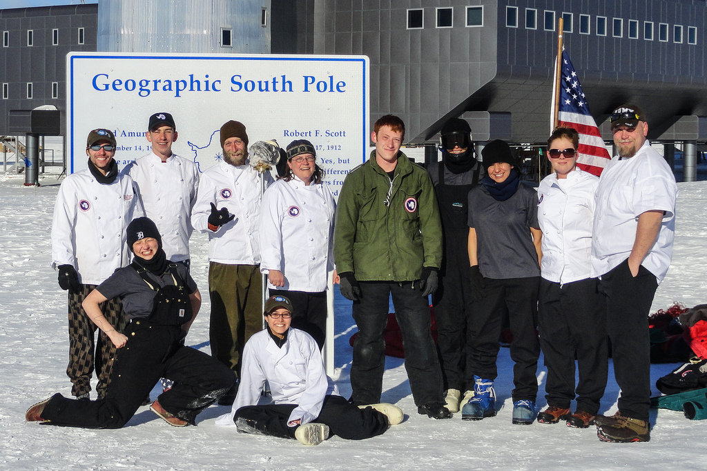 The Amundsen-Scott South Pole Station Summer 2012-13 Galley Crew Photo