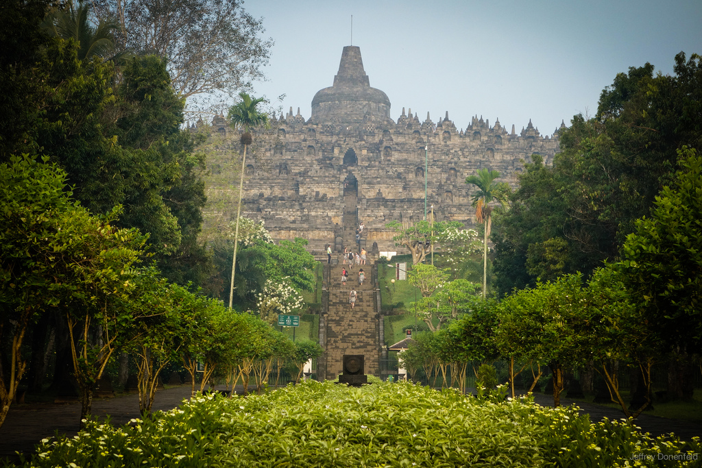 Morning Fog At The Buddhist Temple of Borobudur