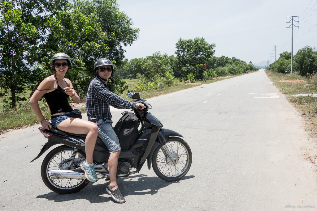 Biking from Hue to Hoi An, Vietnam