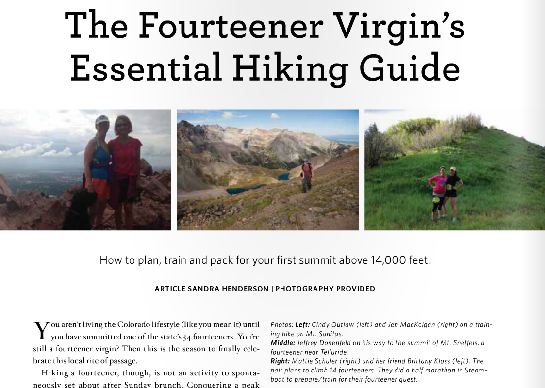How to plan, train and  pack for your first summit above 14,000 feet