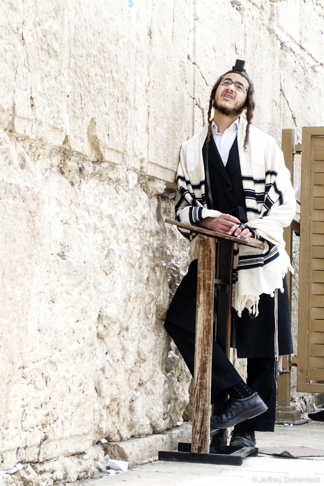 A moment of reflection at the Kotel, Old City, Jerusalem.