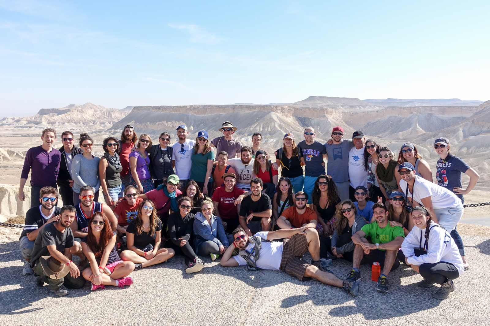 Group pic! Israel Outdoors Bus 288