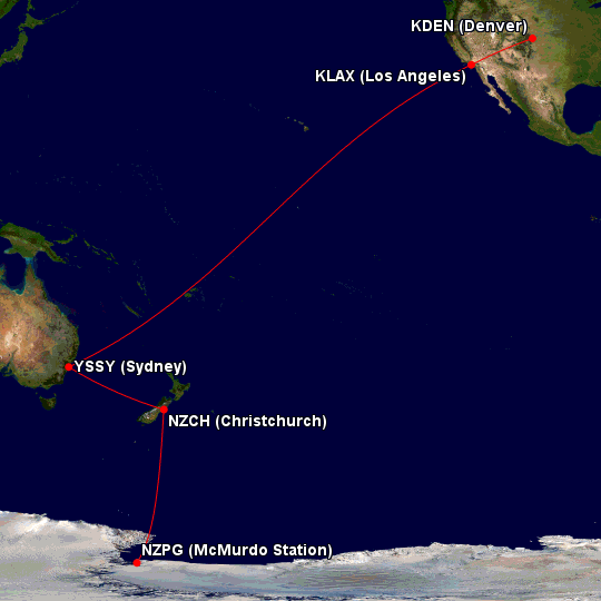 Long Haul: Flying from Denver to the West Antarctic Ice Sheet Field Camp