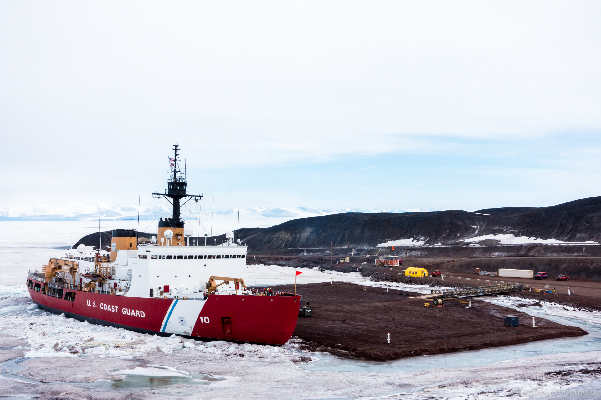 USCGC Polar Start at McMurdo Seaport