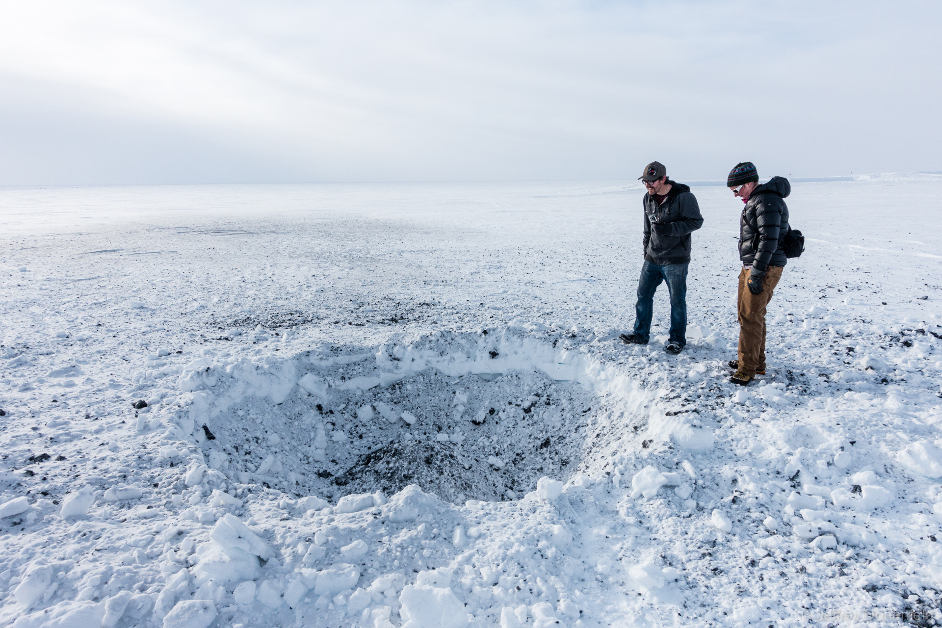 Making a Crater in Antarctica
