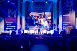 Speaker Jeffrey Donenfeld delivering the keynote speech on Startup Investing in the USA at the 2019 GoViral Conference in Almaty, Kazakhstan